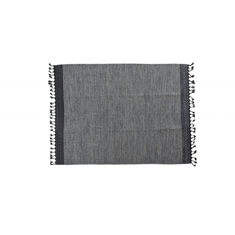 World Menagerie Woollard Kilim Cotton Grey Outdoor Rug Wayfair.co.uk
